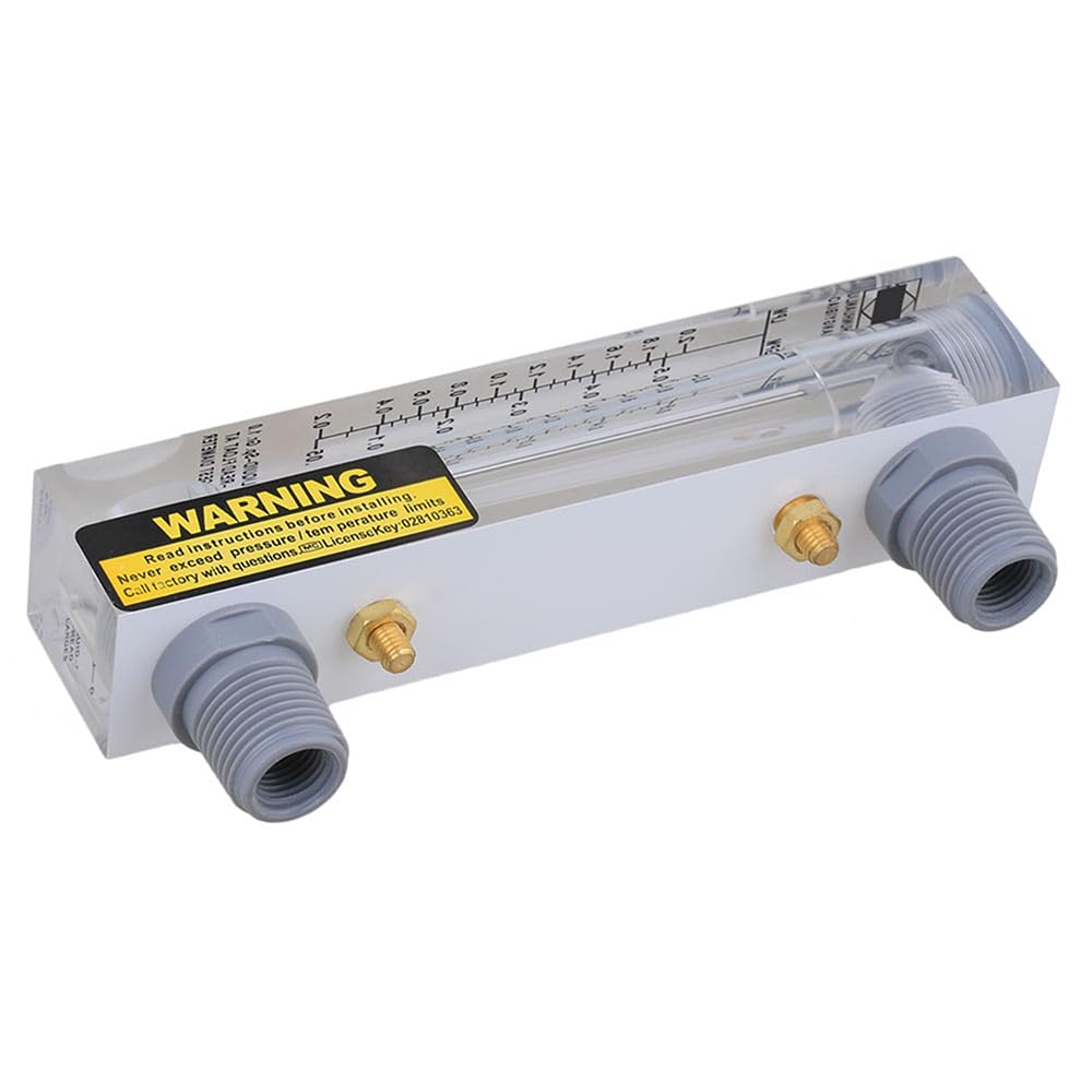 Panel Mount Water Rotameter, Flow Range: 0.05~0.5GPM Liquid Flowmeter
