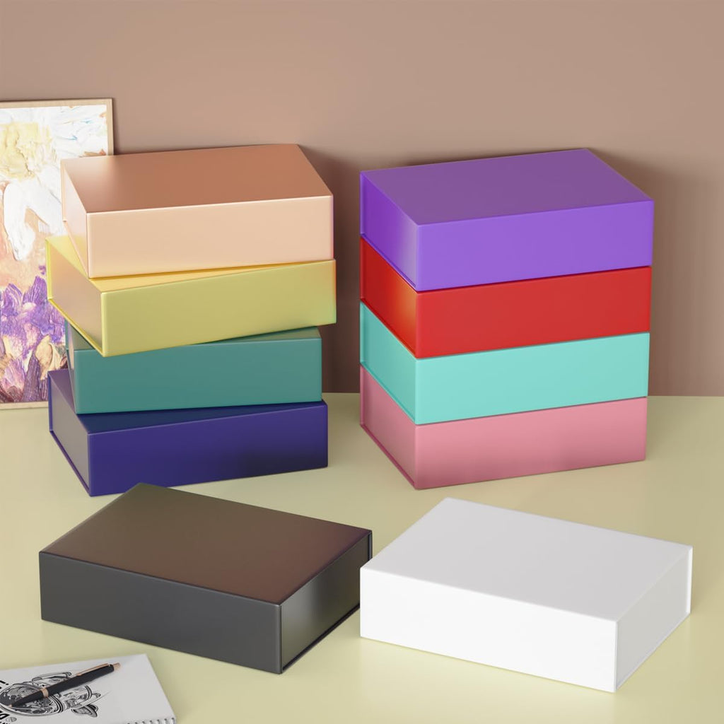 White Gift Box 11.9" x 8.5" x 3.3",Magnetic Closure Gift Boxes for Presents