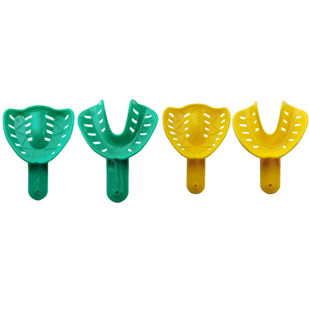 12PCS 6 Sizes Dental Impression Tray for Adult/Children, Plastic Materials Teeth Holder Dental Central Supply for