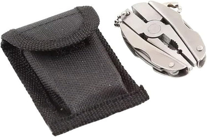 7-in-1 Micro Pocket Stainless Steel Foldable Multitool with Screwdrivers, Pliers for Keychain