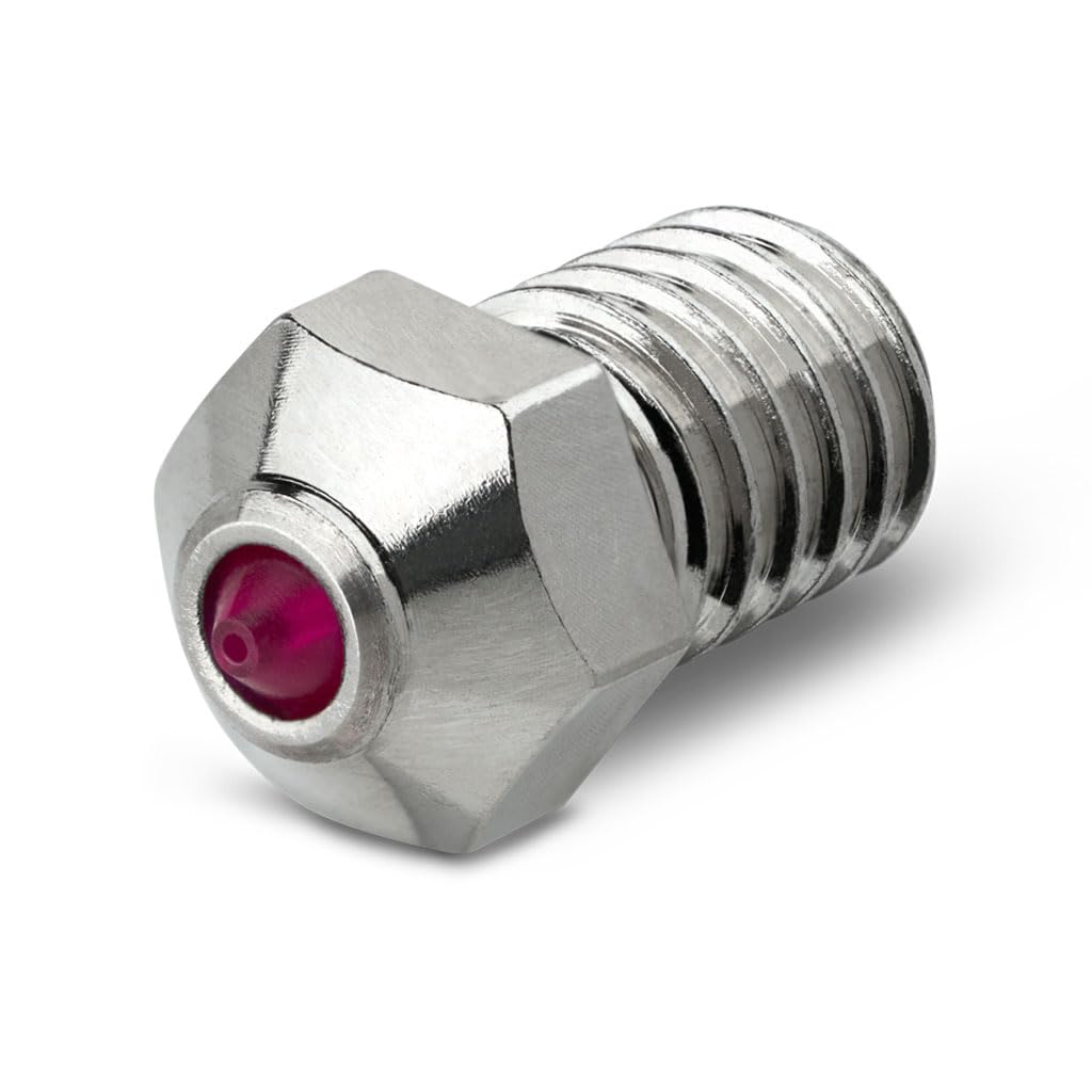 Ruby Nozzle 0.4mm for E3D V6 Hotend, Prusa i3 MK3S / MINI, Anycubic i3 Mega/Kobra/Kobra Neo 3D Printer and More