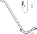 1PACK Stainless Steel WB16K10035 Solid Oven Burner Tube with 1PACK Igniter Kit Part for GE Gas Oven Replacement Models AP3205796,1021861, AH952996, EA952996, PS952996, WB1