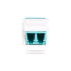 StarTech LC Fiber Keystone Coupler, Duplex UPC, LC to LC for Patch Panel