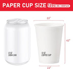 12 oz 300 Pack Paper Coffee Cups, Hot Paper Cups