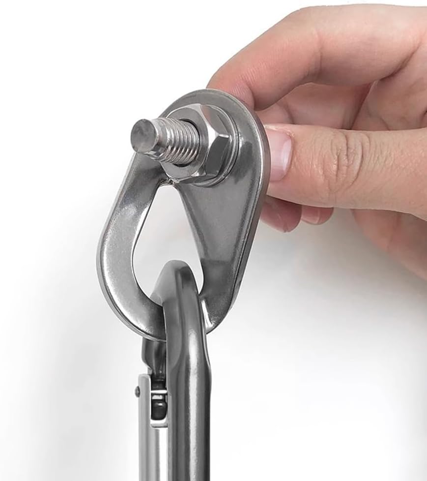 Climbing Holds Anchor Set - 3PCS - Stainless Steel Bolt Hanger and Bolt Heavy Duty Climbing Holds Weight 2500KG for