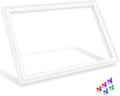 Upgraded WR24X10187 Freezer Door Gasket Compatible with GE Freezer Door Seal Replacement Parts WR24X10068 WR24X10095 Refrigerator Door Gasket AP3861331 PS1018948 Hotpoint Freezer Seal Replacement
