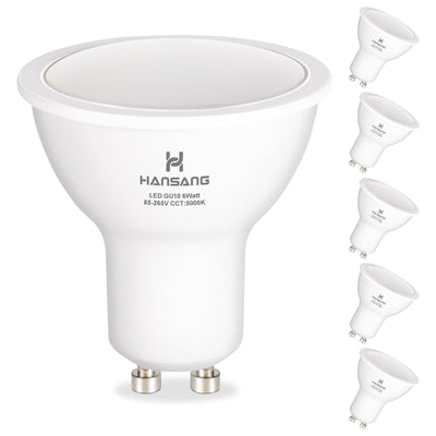 GU10 LED Light Bulbs 50W Halogen Equivalent 5000K Daylight CRI85+