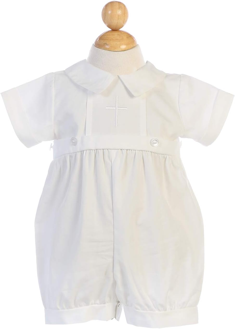 Made in USA - Baptism outfits for Boys, Baby Boy Christening Outfit, Baptismal Cotton - Ropa de Bautizo para Niño Bebe