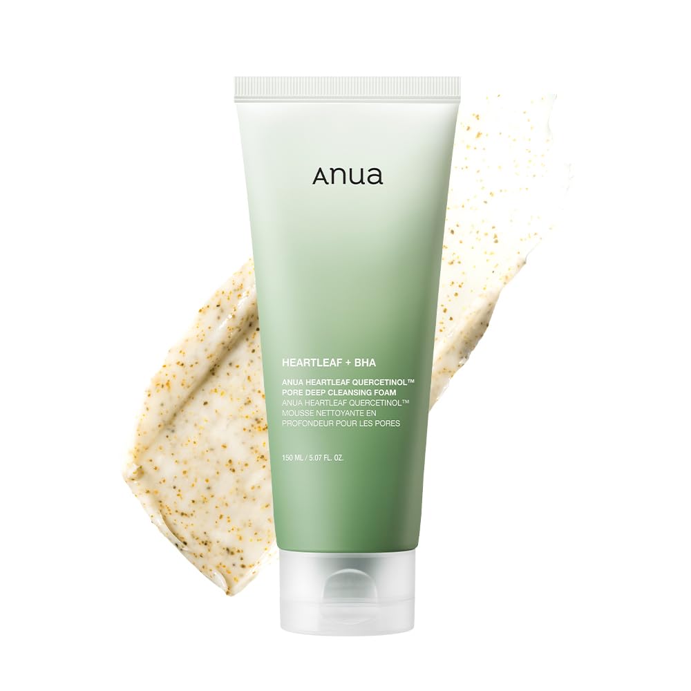 Heartleaf Quercetinol Pore Deep Cleansing Foam, Face wash for Pore Refining Cleanser, Hydrating Daily Facial Cleanser