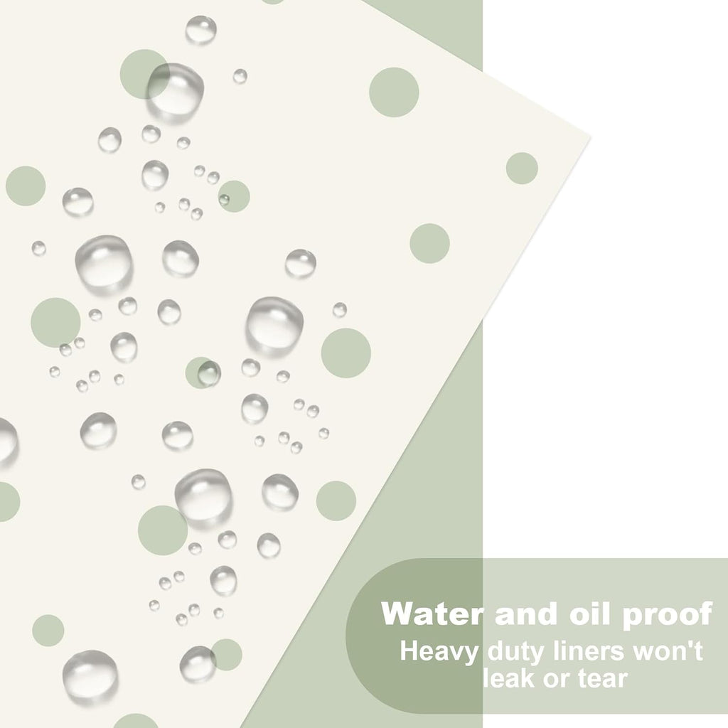 200pcs Sage Green Wax Paper Sheets 7 x 7 Inch Parchment Paper