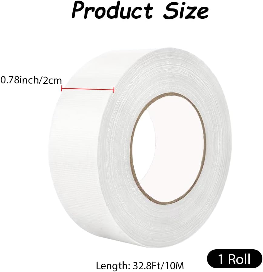 Floor Marking Tapes Vinyl Floor Tape White Marking Dance Splicing Safety for Social Distancing Gyms Athletics School