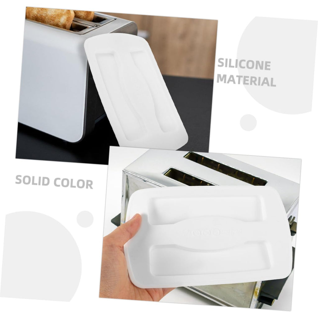 Silicone Toaster Lid Set White Cover for Sandwich Machines