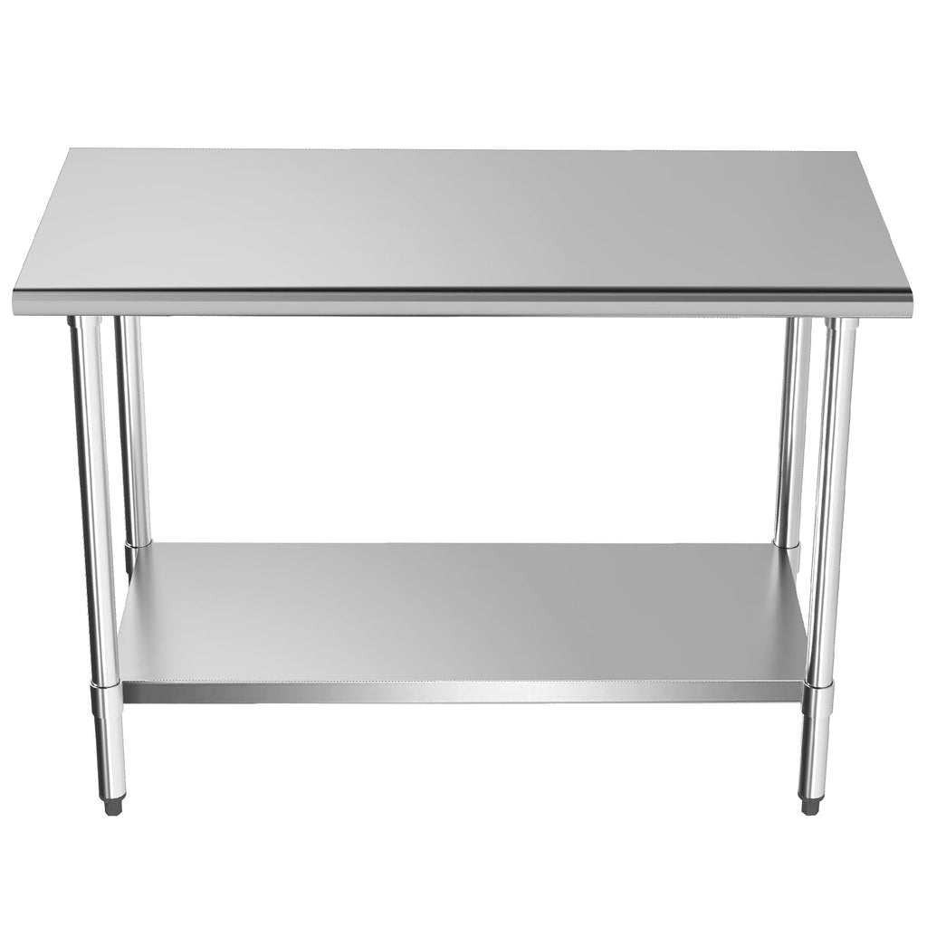 NSF Certified Stainless Steel Work Table for Prep, 24x48 Inch