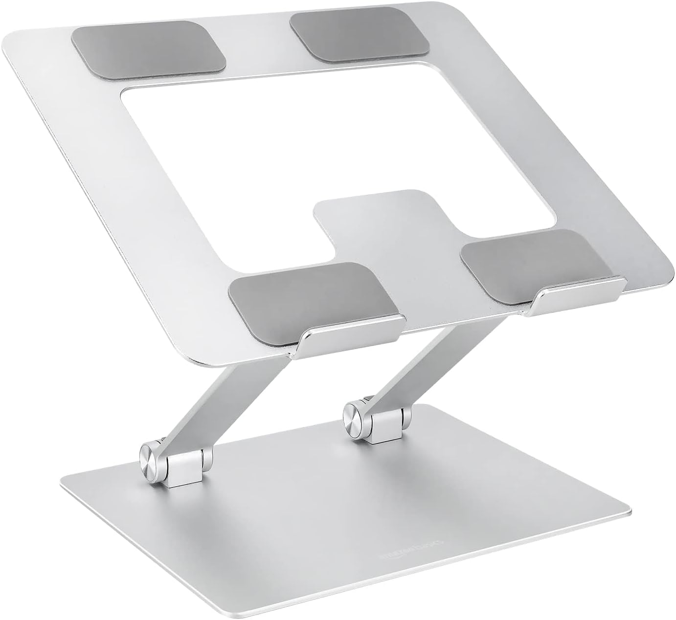 Sturdy and Portable Ergonomic Laptop Stand for Desk, Height Adjustable Riser with Ventilated Cooling, Foldable, Fits