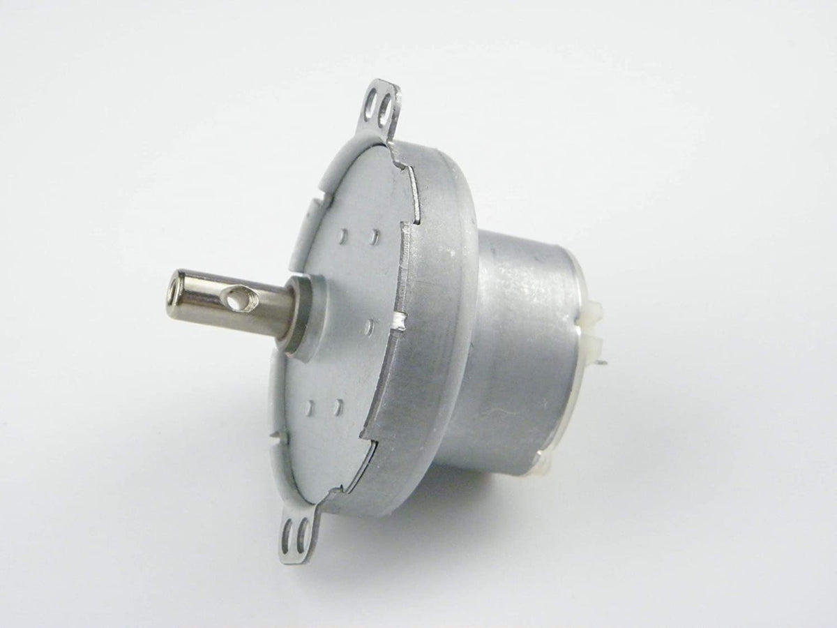 CHANCS DC Gear Motor Electric Motor JS-50 12V DC 8RPM CW/CCW Horizontal Hole Shaft for Fan Motor