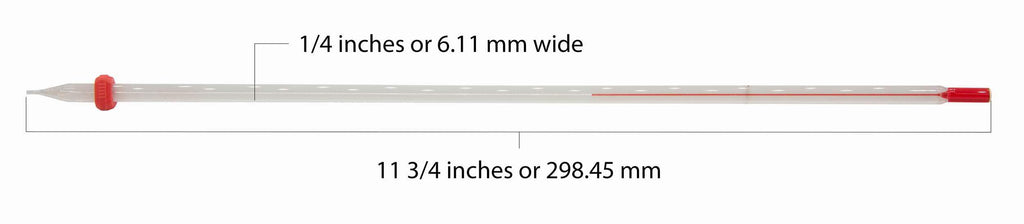 6300-10: Thermometer Red Alcohol Filled