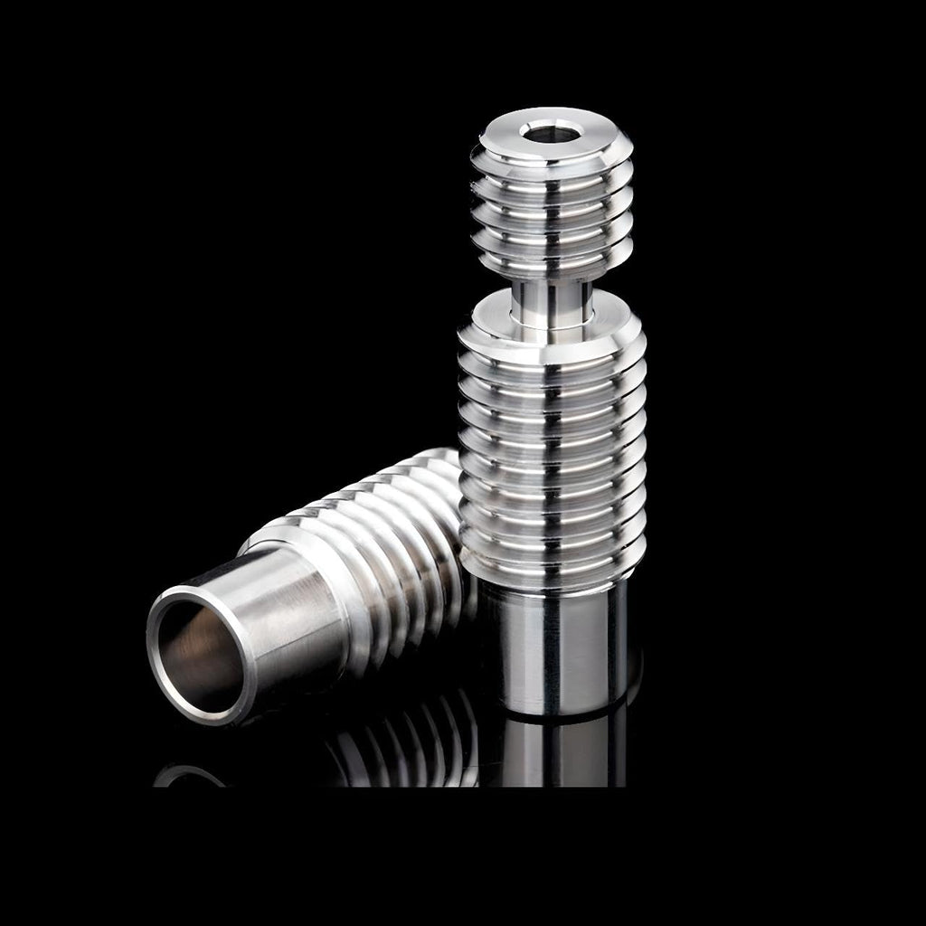 V6 Heatbreak,V6 All Metal Titanium Alloy Heatbreak Smooth V6 Heat Break for V6 Volcano Hotend,Heater Block for Prusa