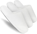 3-Pair Luxury Spa Slippers - Cotton Memory Foam Non-slip Closed Toe Washable Slippers for
