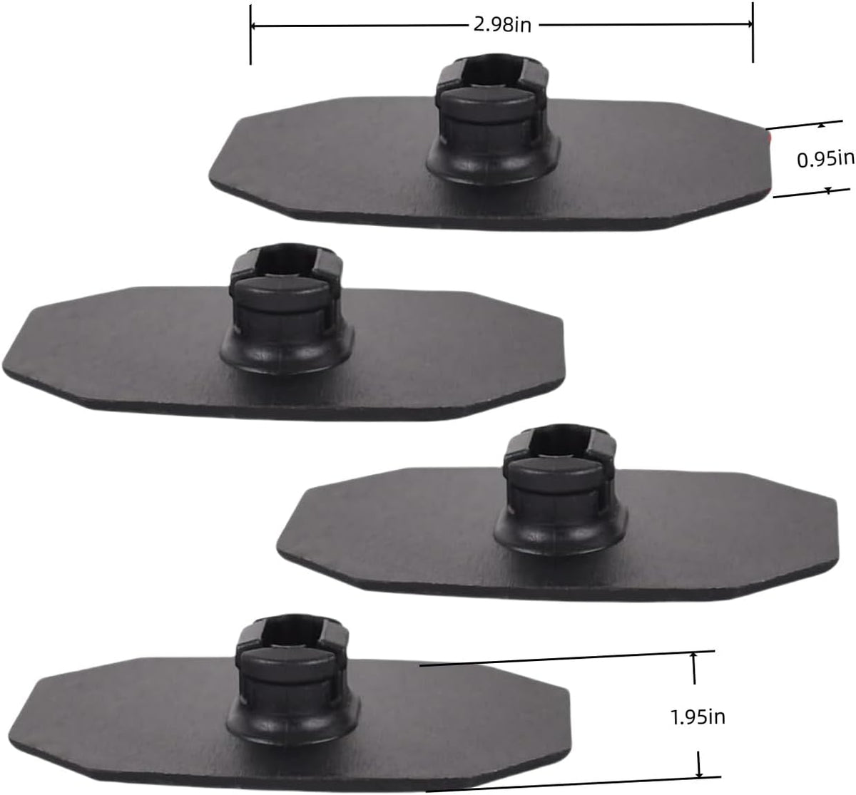 Rear Leaf Spring Insulator Bushing Inserts Compatible with Ford F-150 2015-2020 Replace FL3Z-5586-B
