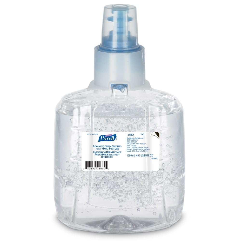PURELL 1903-02 LTX Refill, Advanced Green Certified Hand Sanitizer (1200 mL) - 2 Pack