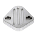Aluminum Chrome Fuel Pump Block OFF Plate FOR Chevy Ford BB
