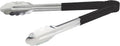 12" Black Plastic Serving Tongs