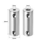 uxcell 2mm to 4mm Bore Rigid Coupling Set Screw L26XD10 Aluminum Alloy