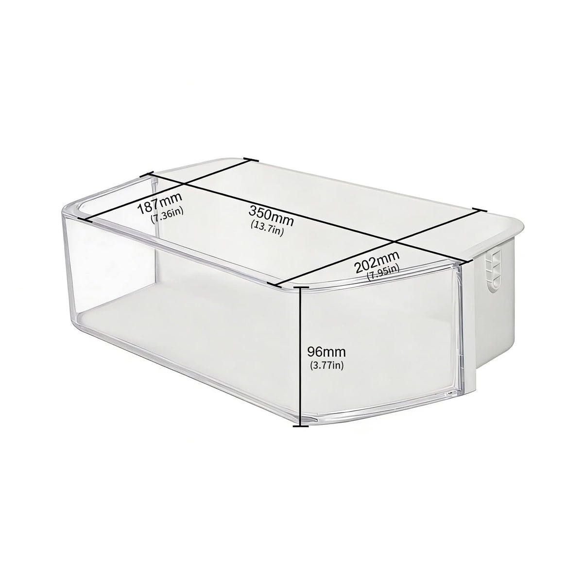Replacement Refrigerator Door Bin Right Side for Rf260 Rf261 Rf263 Series Storage Box Food Grade Fridge Container