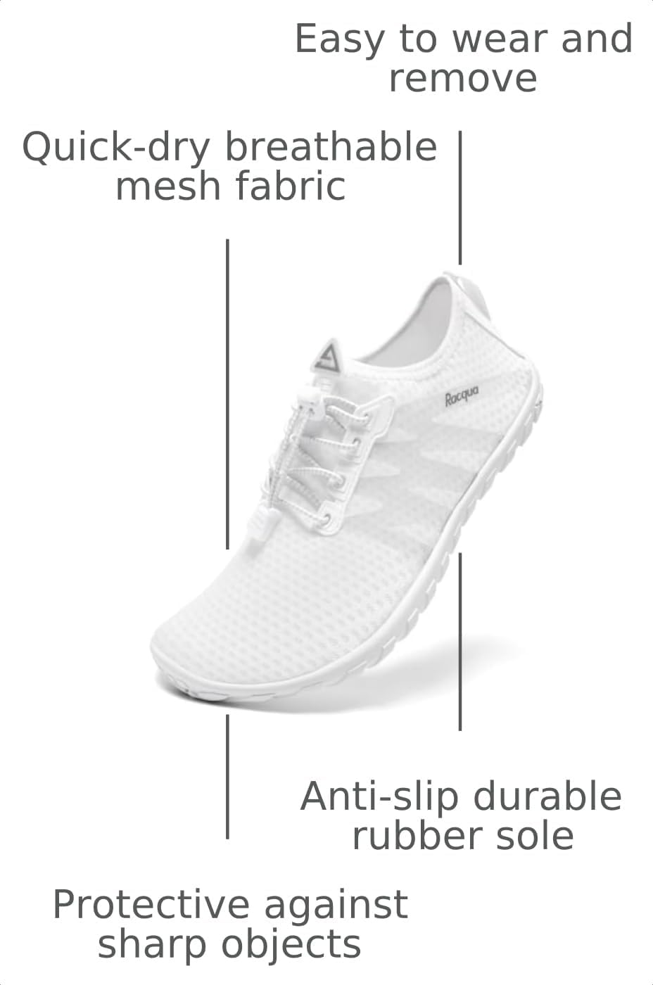 Water Shoes Womens Mens Quick Dry Barefoot Shoes Swim Lightweight Surf Beach Pool Aqua Shoes