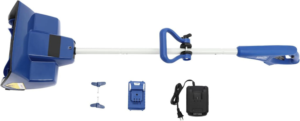 Cordless Snow Thrower, DC 24V 2500RPM High Speed Rechargeable Snow Blower, Portable Electric Snow Sweeper with 11In