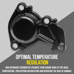 Outboard Thermostat & Housing Kit compatible with Mercury Mariner 40 50 55 60 hp 2-Stroke replaces 850055A2