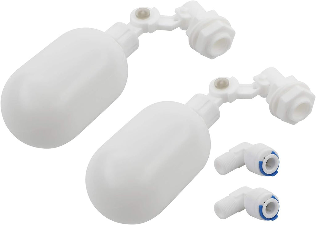 2Pcs 1/4" Quick Connect Float Ball Valve for RO Water System