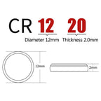 12PCS 1220 Button Coin Cell CR1220 Battery
