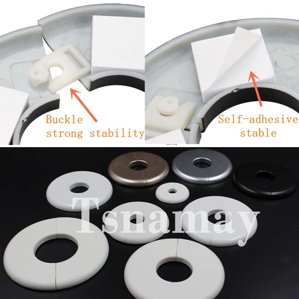 1" Wall Split Flange Round Escutcheon Plate for Kitchen Pipe