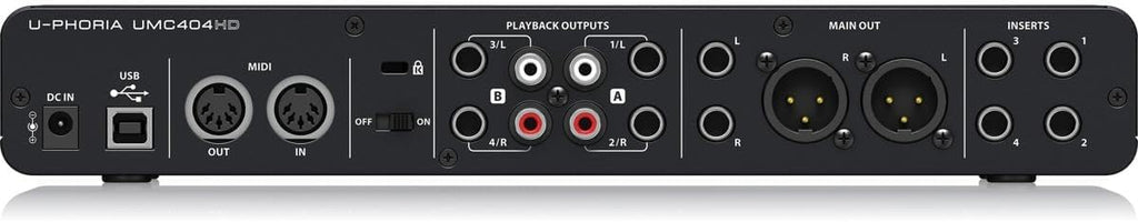 U-PHORIA UMC404HD Audiophile 4x4, 24-Bit/192 kHz USB Audio/MIDI Interface with Midas Mic Preamplifiers