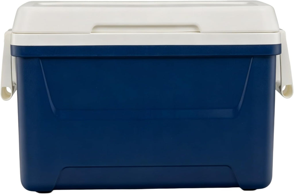 48 QT Hard-Sided Ice Chest Cooler, Capacity Heavy Duty Ice Chest, Swing-Up Handles, Eco-Friendly Foam Insulation
