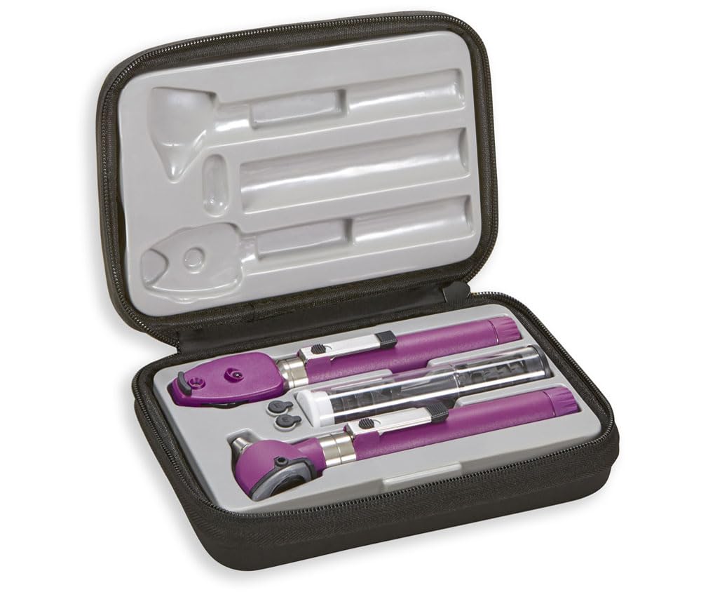 Diagnostix 5110 Professional Otoscope/Ophthamoscope Pocket Set, 2.5V | Full-featured set with two heads and two