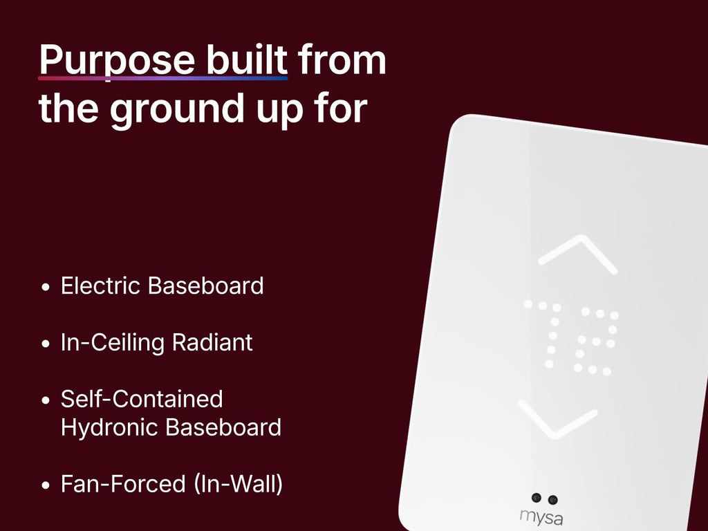 Smart Thermostat for Electric Baseboard Heaters 240V | Remote Control with 100% Free APP | Easy Install | HomeKit