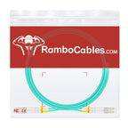OM4 Multimode LC to LC Fiber Patch Cable MMF, 3ft/1m, 4Pack