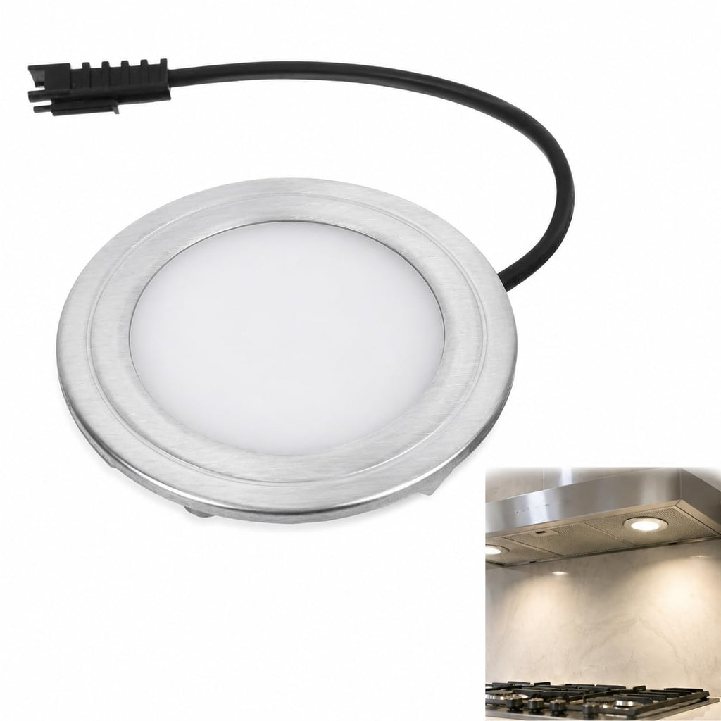 GLEAVI 12V 68mm Range Hood Light: Round LED Replacement Bulb Assembly