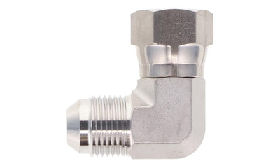 TITAN FITTINGS 6500-20-20 | 90° Elbow 1-1/4" JIC (1-7/8"-12 thread) Male x 1-1/4" JIC (1-7/8"-12 thread) Female Swivel