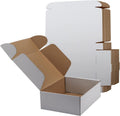 12x9x4 Inches Shipping Boxes Set of 20, White Small Corrugated Cardboard Box, Mailer Boxes for Packing Small Business