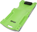 40Inch Low Profile Plastic Rolling Garage Shop Creeper with Padded Headrest,Tool Trays & 6pcs Casters,Green, TOOLS-00218