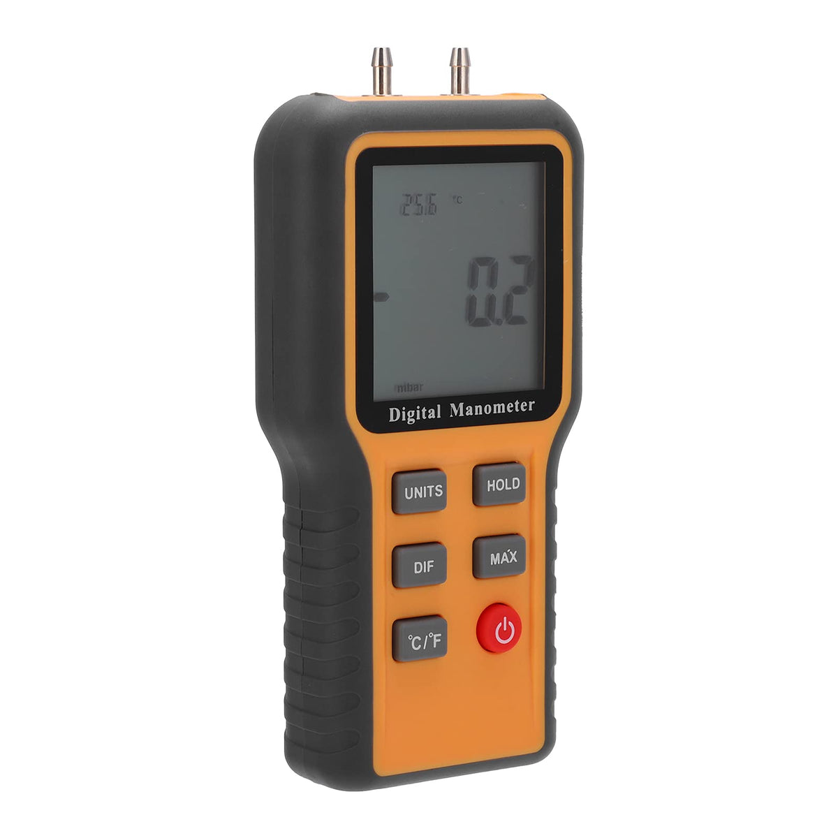 Fafeicy Digital Manometer ±2. Psi, 11 Units, Temperature Readout