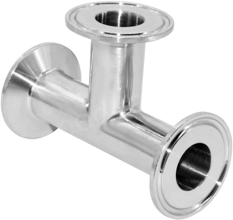 Beduan 1.5 Tri Clamp Tee 3 Way 304 SS Sanitary Fitting 25mm Pipe OD