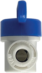 Speed Fit 1/4 or 3/8 Inch Shut Off Valve, Push to Connect Plastic Plumbing Fitting, With Locking Clips, Filtration Warehouse, Compare to PPSV040808WP (3/8" One Pack)