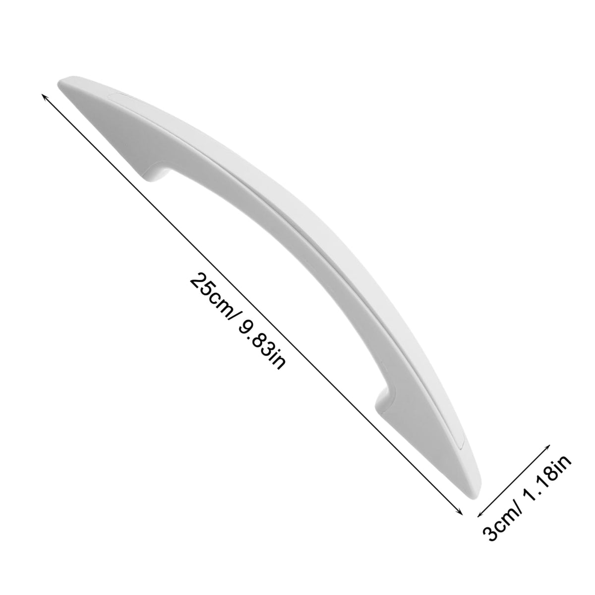 CIYODO Plastic Freezer Door Handle Replacement 150mm White