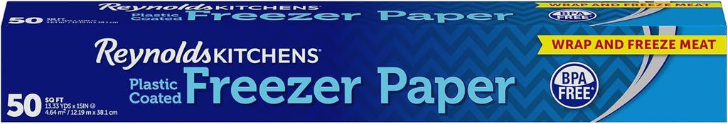 Kitchens Plastic Coated Freezer Paper | Fight Freezer Burn with Reynolds Freezer Paper | Perfect for Arts & Crafts &