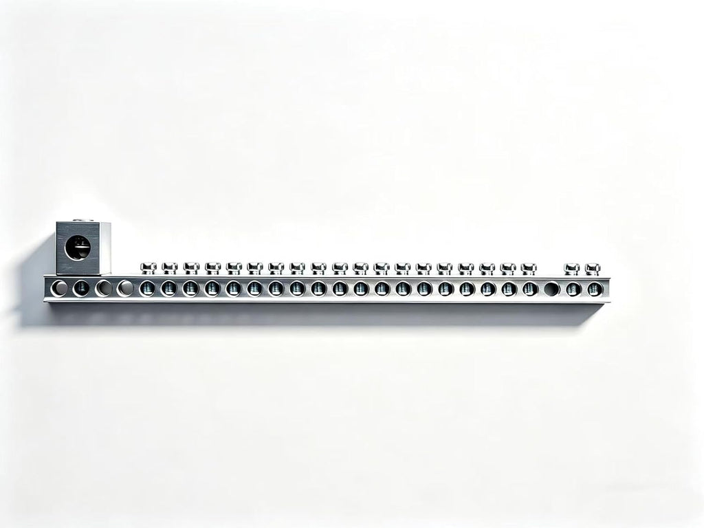 21-Position Ground Bar Kit, Compatible with Siemens, Eaton BR and CH Series Load Centers, Includes Ground Lug
