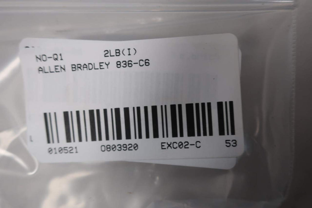 ALLEN BRADLEY 836-C6 Pressure Switch 0-30IN-HG to 100PSI
